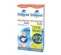 Stérimar Nez Bouché Bébé Lot de 2 x 100ml