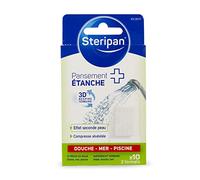 Steripan - 10 Pansements Étanches - Effet Seconde Peau - Compresse Alvéolée - 2 formats