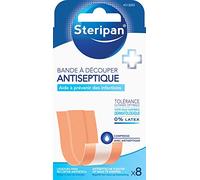 Steripan - 8 Bandes Prédécoupées Antiseptiques - 10x6 cm - Lot de 2