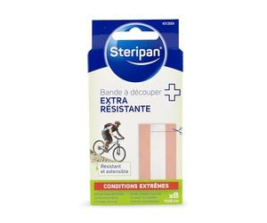 Steripan - Bande à Découper Extra Résistante - Tissu Résistant et Extensible - Lot de 2 x 8 Bandes 10cm x 6cm