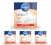Steripan - Compresse Ultra Douce - Peaux Sensibles - Non Tissée - Sachets Individuels - Ultra Absorbante - 15x15cm x30 (Lot de 4)