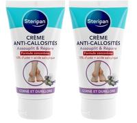 Steripan - Crème Anti-Callosités - Assouplit et Répare - Formule Concentrée - 10% d'Urée + Acide Salicylique - Corne et Durillons - 75ml (Lot de 2)