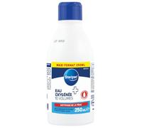 Steripan - Eau Oxygénée 10 Volumes - Nettoyage de la Peau - Flacon Incassable - Maxi Format 250ml