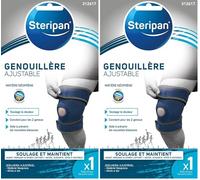 Steripan - Genouillère Ajustable en Néoprène - Soulage la Douleur - Convient pour les 2 Genoux - Aide à Prévenir les Nouvelles Blessures - x1 Taille Unique (Lot de 2)
