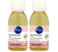 Steripan - Huile d'Amande Douce - Raffinée - Convient aux Peaux Sensibles - Nourrit et Adoucit la Peau - 100ml (Lot de 2)