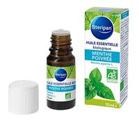 Steripan - Huile Essentielle de Menthe Poivrée Bio - Pure Et Naturelle - Certifiée Agriculture Biologique - Bien-Être - 10 ml