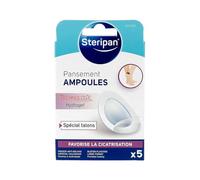 Steripan - Pansement Ampoules - Spécial Talons - Technologie Hydrogel - Favorise la Cicatrisation - x5 - Lot de 2