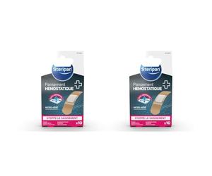 Steripan - Pansement Hémostatique - Stoppe Le Saignement - Micro-Aéré - Ultra-Absorbante - x10 (Lot de 2)