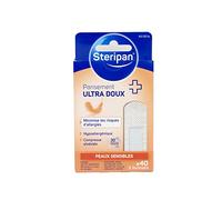Steripan - Pansement Ultra Doux - Peaux Sensibles - Minimise les Risques d'Allergies - Compresse Alvéolée - Hyppoallergénique - x40-3 formats