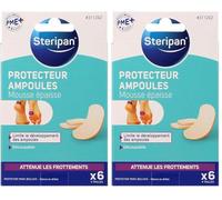 Steripan - Protecteur Ampoules Mousse - Mousse de Latex Adhésive - 4 Formats Découpables - Prévention Ampoules (Lot de 2)