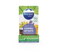STERIPAN - Roll-On Sommeil Détente Bio - Aux Huiles 100% Pures et Naturelles - 5 ml