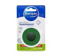 Steripan - Sparadrap Transparent - Résiste à l'Eau et Sans Latex - Hypoallergénique - 2,5 cm x 5 m - Lot de 2