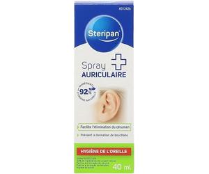 Steripan - Spray Auriculaire - Facilite l'Elimination Du Cérumen - 92% D'ingrédients D'origine Naturelle - Prévient De La Formation De Bouchons