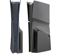 Sterj Co. Façades pour consoles PS5 Pro - Housses de rechange pour console PlayStation 5 Disk et Digital Pro, plusieurs couleurs, résistantes aux rayures (console Pro avec disque (noir)