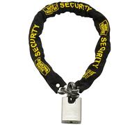 Sterling 106SSP Chaîne et cadenas en acier trempé, noir, 10 mm x 1 m