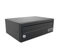 Sterling 702492 Wharfe horizontal Boîte aux lettres, Noir, 358 x 125 x 250 mm