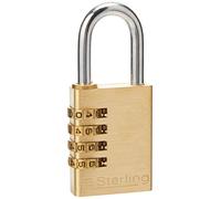 Sterling CPL140 Cadenas en Laiton à Combinaison à 4 Chiffres 40 mm