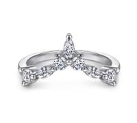 Sterling Crown Bridal Anneaux Engagement de mariage Design Ring Dazzling CZ Marquise Jewelry