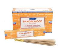 Sterling Effectz Satya Nag Champa Lot de 3 paquets de bâtons d'encens en bois de santal avec marque-page magnétique JRose 15 g