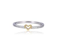 Sterling Lucky Bague de fiançailles avec huit petites bagues d'amour, 6.0, Standard, Standard