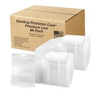 Sterling Protector Case Modèle 17403 Premium Line Lot de 60 boîtes de rangement transparentes pour Hot Wheels de qualité supérieure, compatible avec les cartes de 16,5 x 13,3 cm