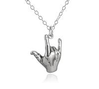 Sterling Silver I Love You Sign Language Charm