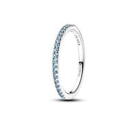 Sterling Silver Ring with Aquarius Blue Crystal