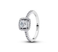 Sterling Silver Ring with Clear Cubic Zirconia
