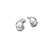 Pandora – Boucles d'oreilles clous en argent sterling – Perle d'eau douce cultivée blanche traitée