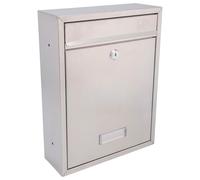 Sterling Trent 702475 Boîte aux lettres murale verrouillable en acier inoxydable résistant aux intempéries 260 x 340 x 88 mm