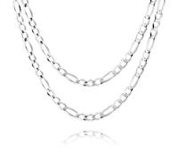 STERLL Collier Pour Homme En Argent 925 Maille Figaro Finition Raffinée Cahier Des Charges