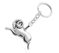 STERLL Porte-Clés Homme Signe Astrologique Bélier Argent 925 Oxydé