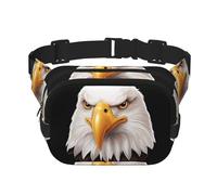 Stern Bald Eagle Pattern Trendy Fashion Sac banane unisexe Voyage Sport Sac à bandoulière