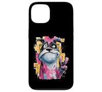 Stern Dog Peace Graffiti Pop Personnage Graphique Art Visage Coque pour iPhone 13