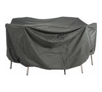 STERN-Housse pour table et fauteuils coloris gris en coton polyester - 200 x 150 x 90 cm