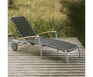 Stern Möbel Chaise longue roulante Modena, Designer Stern Design, 68x32-101 cm