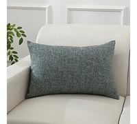 SterneMond Lot de 2 housses de coussin 60 x 80 cm - Grand choix de couleurs - Rectangulaire - Simplicité moderne - Pied de poule - Textiles mélangés gris foncé