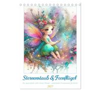 Sternenstaub und Feenflügel (Tischkalender 2027 DIN A5 hoch), CALVENDO Monatskalender: Ein zartes Feenjahr voller Aquarellzauber