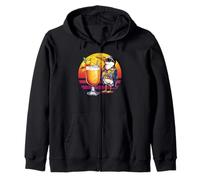 Sternes rétro vintage Hawaïen Plage Boisson vacances d'été Sweat à Capuche