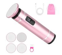 SternSinn 2-in-1 Râpe Électrique Pied, 6 Vitesses Réglables avec Batterie 2000mAh, Rapeus Pied Electrique Puissante avec Tête de Meulage Nano et Sac de Rangement, pour Élimine Les Callosités (Rose)