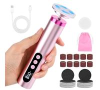 SternSinn 2-in-1 Râpe Électrique Pied, 9 Vitesses Réglables avec Batterie 2000mAh, Rapeus Pied Electrique Puissante avec Tête de Meulage Nano et Sac de Rangement, pour Élimine Les Callosités (Rose)