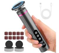 SternSinn 2-in-1 Rapeuse Pieds Electrique, 9 Vitesses Réglables avec Batterie 2000mAh, Râpe Pied Electrique Pédicure Professionnel pour Femmes Hommes Pédicures (Noir)