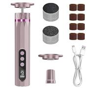 SternSinn 2-in-1 Rapeuse Pieds Electrique, 9 Vitesses Réglables avec Batterie 2400mAh, Râpe Pied Electrique Pédicure Professionnel pour Femmes Hommes Pédicures (Nouveau Rose)