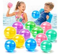 Sternstunde 12 Pièces Bombe à Eau Réutilisable, Ballons d'Eau Auto-Remplissage Rapide en Silicone, Sûrs et Écologiques pour Enfants et Adultes, Jeux d'Eau Extérieur Été Piscine Plage Jardin (12)