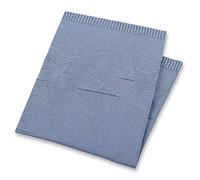 Sterntaler 9271870_313 Couverture en Tricot Baylee Bleu