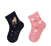 Sterntaler Abs-söckchen DP Pferd+Herzen Chaussette pour Chausson, Rose, 19-20 Bébé garçon