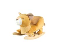 Sterntaler Animal à Bascule Lion Leo - Cheval à Bascule en Polaire et Bois - Assise Douce - Jouet à Bascule pour Tout-Petits - Intérieur - Idée Cadeau - Unisexe - Jaune Mat - Jaune Mat