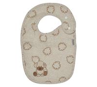 Sterntaler Bavoir chien Lucky avec bouton-pression écru
