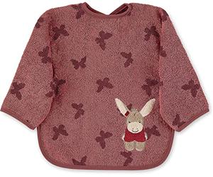 Sterntaler Bavoir à Manches Emmily, Rose, Taille Unique Mixte bébé