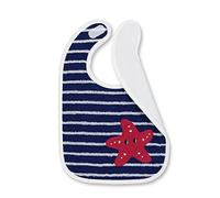 Sterntaler Bavoir en Plastique avec Velcro Erwin, Taille: 26 x 38 cm